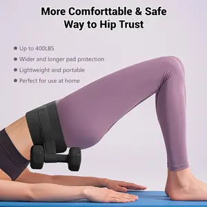 Adjustable hip bridge weight-bearing strap tummy exercise equipment, abs machine, and stress relief with barbell pads for hip thrust core training Fitness Belt Weighted Belt