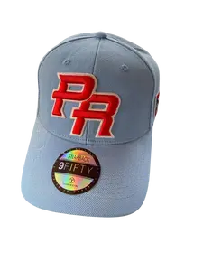 Puerto Rico PR Snapback Hat – Light Blue Red 3D Embroidered Cap | Tainowears®