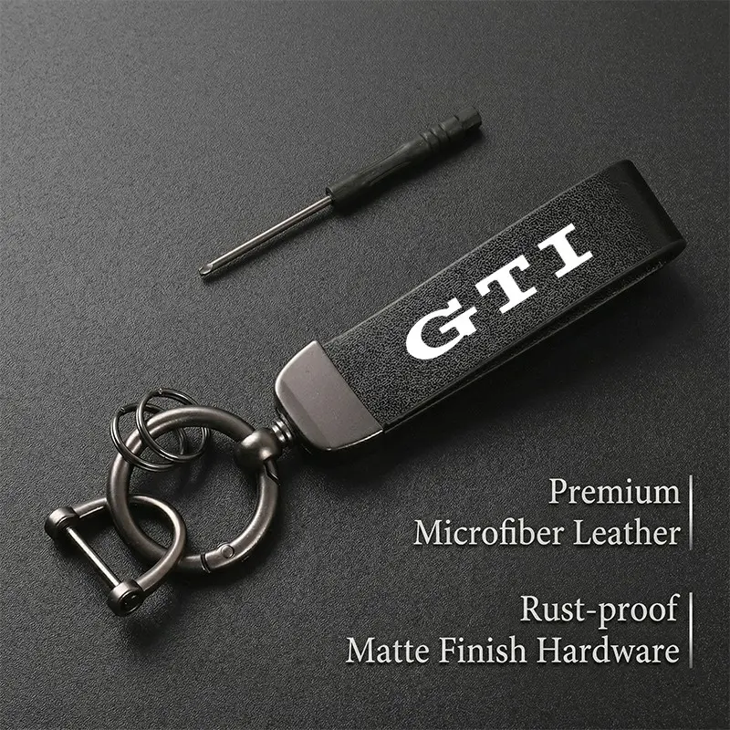 Gti Car Keychain, Scratch-Resistant Metal Keyring, Anti-Theft Function, Durable Design, Ideal for Gti Owners, Secure Your Keys, Zinc Alloy Keychain, Car Key Chains