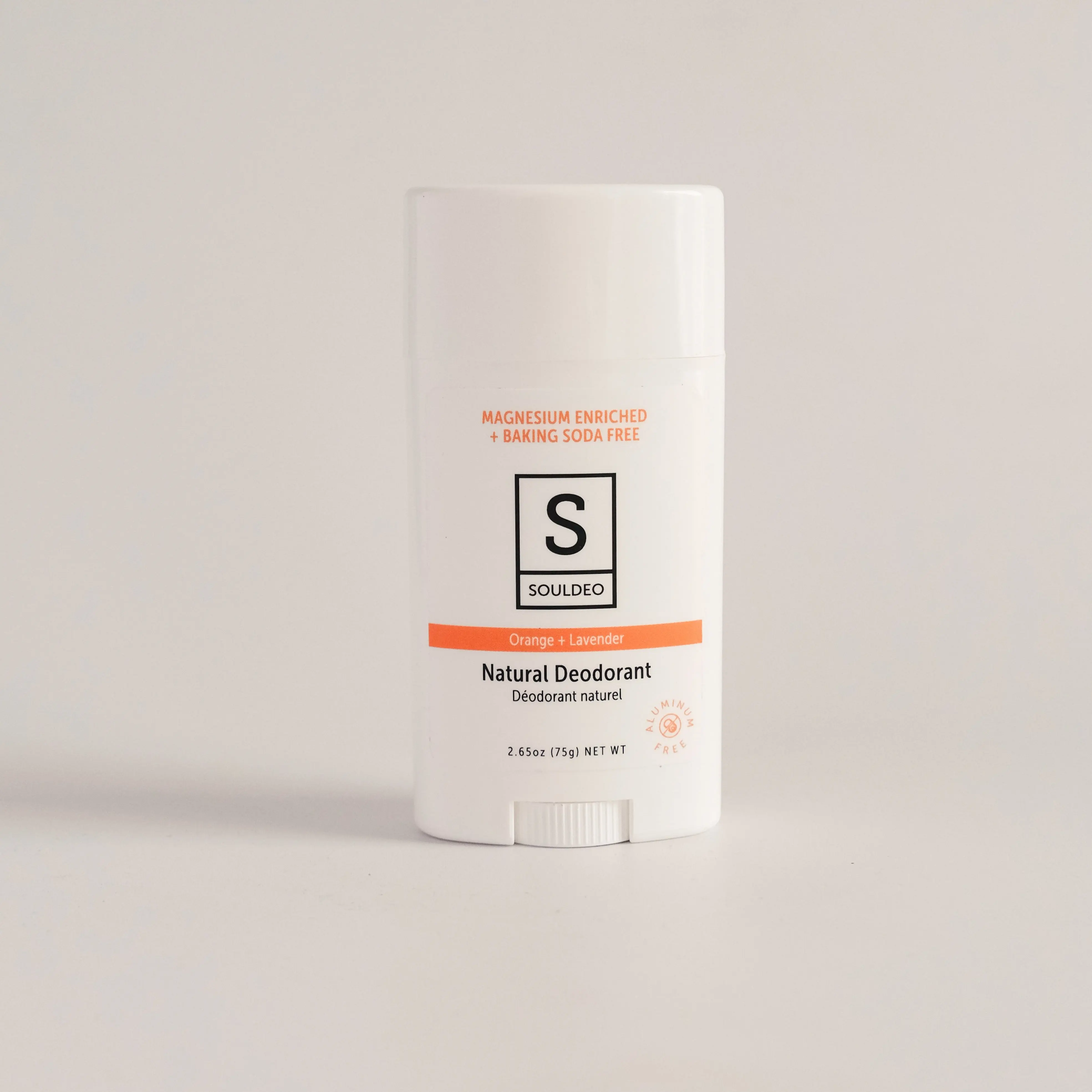 Baking Soda Free Orange + Lavender Natural Deodorant