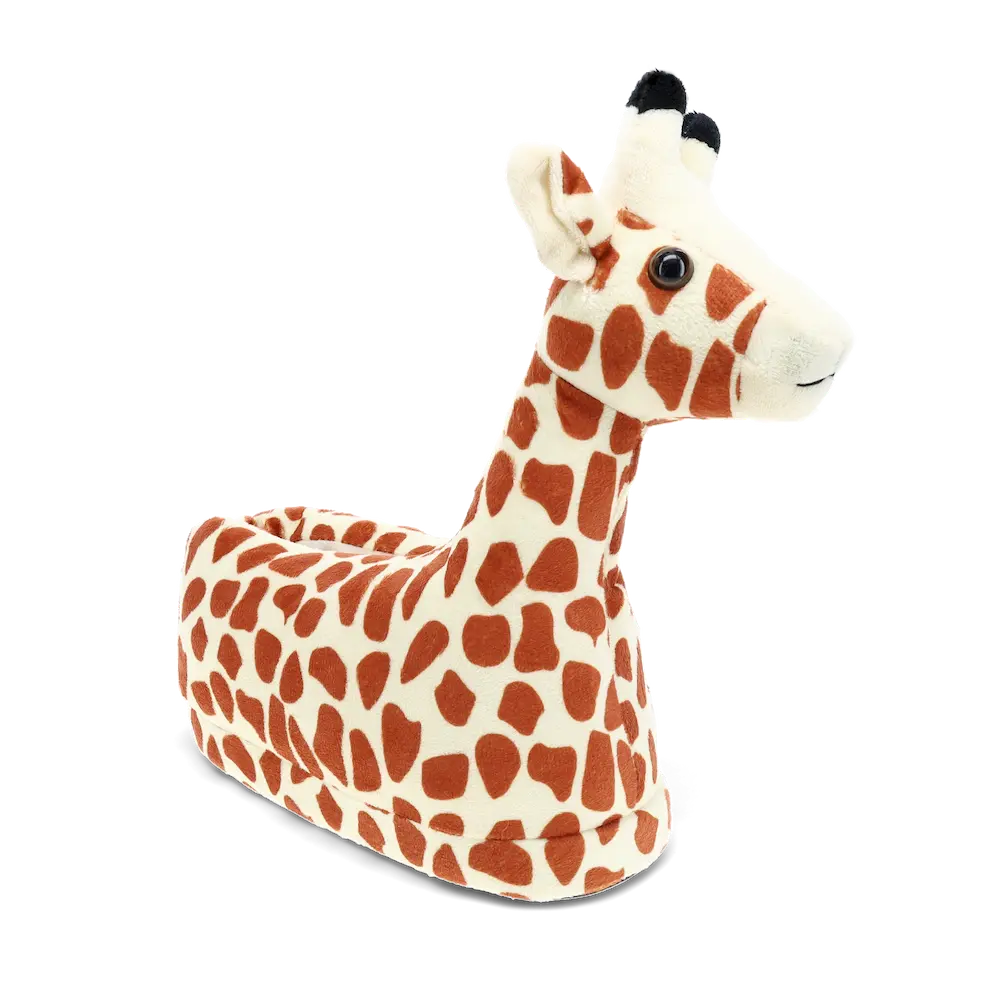 Gina the Giraffe Plush Animal Slippers - Adorable Giraffe Design with Non-Slip Sole & Memory Foam Footbed for Unmatched Comfort