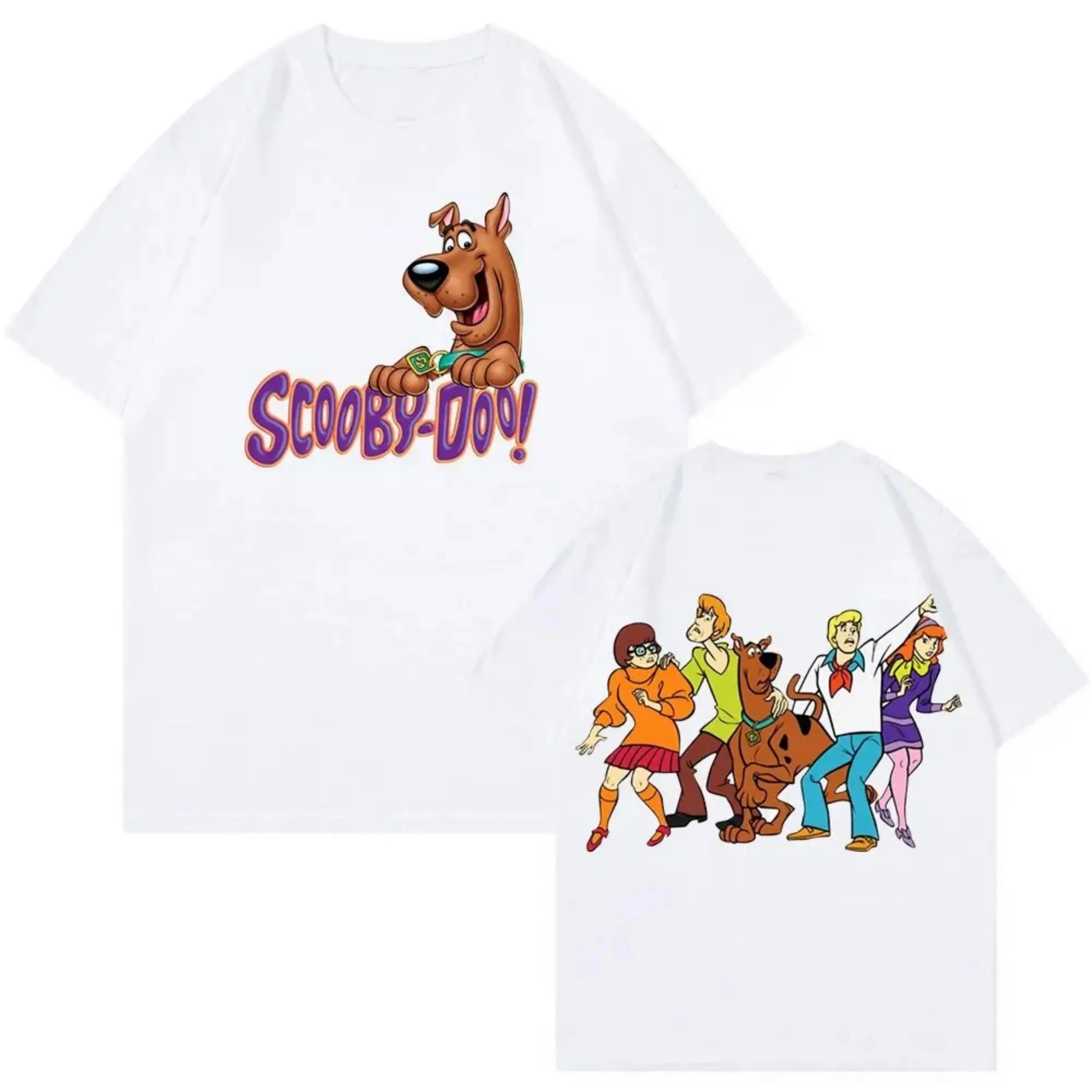 Scooby-Doo Men's Graphic Pullover Hoodie Cartoon Print Long Sleeve Casual Streetwear Top for Daily Wear Holiday Gifts