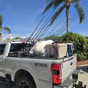 6 Rod Rack Standard for Pickup Trucks - Durable Storage Solution for Fishing Gear & Outdoor Equipment