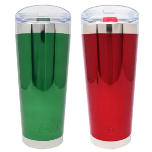 MyBevi 26 oz. Classic Chrome Mirror Tumbler Holiday Bundle