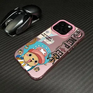 phone case For iPhone 12 11 13 14 15 16 17 Max Pro Plus Mini Electroplated Silver IMD Laser Color Cover