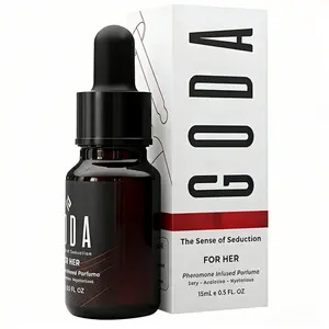 GODA Pheromones Jasmine & Rose Pheromone Perfume Oil Roll-On - Long-Lasting Vegan Fragrance to Amplify Attraction & Charm, Alcohol-Free Travel Scent