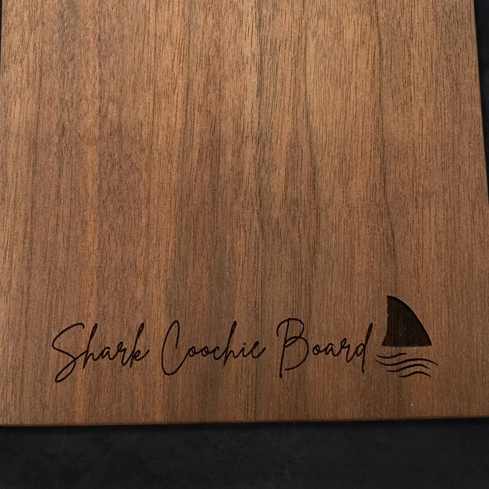 Shark Coochie Cheese Serving Board