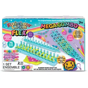 Rainbow Loom Mega Flex Loom 7000 Bands + Flex Loom