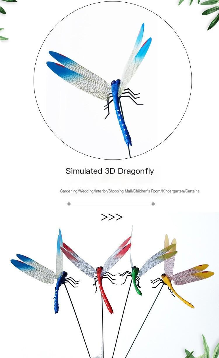 4/8/12PCS Dragonfly Hat Clip Bug Repellent,Outdoorhat Clip on Fake Dragonfly Rod clipfor Bug Repellent, 3D Dragonfly GardenStakes Decor, Multicolor Waterproof, EasyAttachment for indoor Outdoor Mosquito repellent DRAGONFLY
