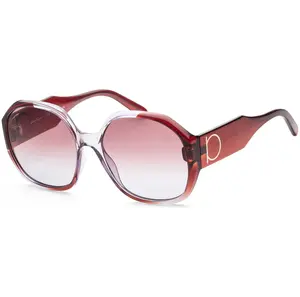 Ferragamo Women's Fashion 60mm Violet Brown Gradient Sunglasses SF943S-6018546