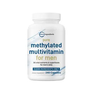 Micro Ingredients Pure Methylated Multivitamin for Men, 240 Capsules Micro Ingredients Pure Methylated Multivitamin for Men, 240 Capsules