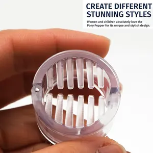 Mini Puff Clip High Ponytail Holder Set Ponytail Claw Clip, Adds Volume and Lift, Suitable for All Hair Types, Easy-To-Use Hairstyling Accessory for Women, Hair Claw Clips