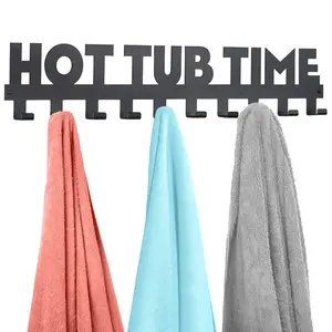 Hot Tub Time Outdoor Towel Rack – Large Durable Hot Tub Towel Rack by Star Splash