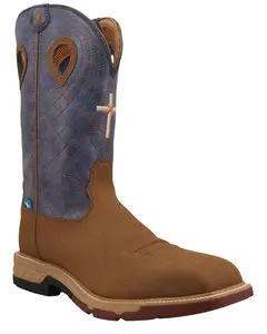 Twisted X Men's Men'S 12" Waterproof Western Work Boot Alloy Toe - Mxbaw06