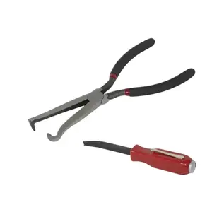 Lisle Electrical Disconnect Pliers and 1/4" Pry Bar Combo with Strike Cap, Model for Standard Electrical Applications