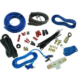 Absolute KIT4PU Complete 4 Gauge Amplifier Installation Power Amp Kit Purple Color