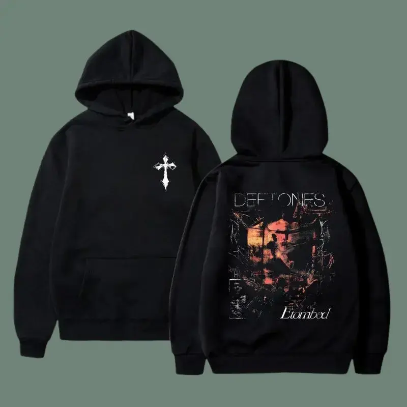 Deftones Entombed Heavy Metal Hoodie, Casual Hoodie for Men & Women, Graphic Hoodie, Unisex Pullover Hoodie