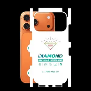Full Coverage Rear Screen Protector Film for Smartphone iPhone 17 Pro Max/17pro/17, Side Sticker Included, 24 Hour Automatic Bubble Repair, Accessories, Protection