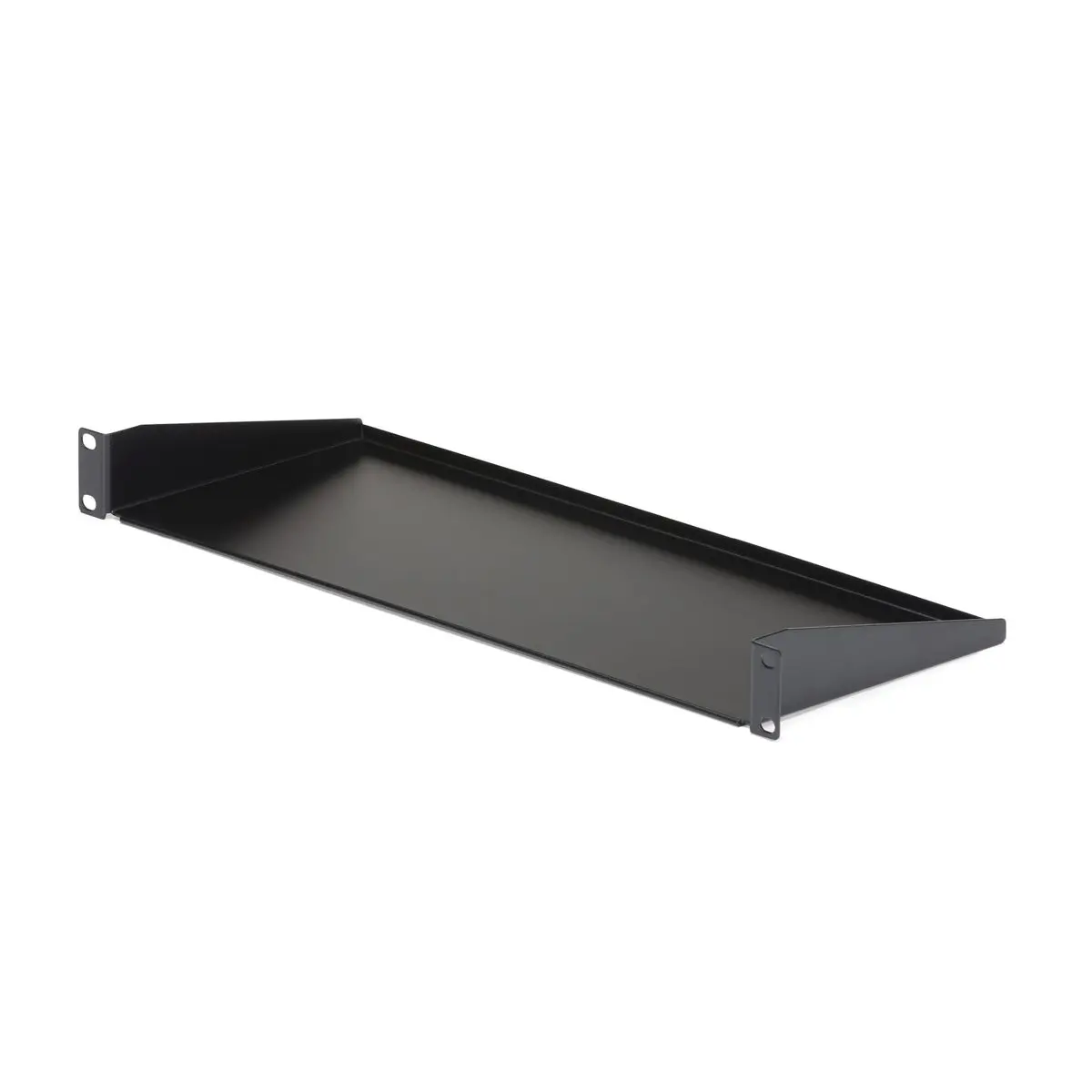 StarTech 1U 7" Depth Steel Universal Fixed Rack Mount Shelf for Home Cabinet Storage Shelves, Industrial