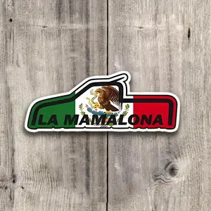 Mexico Flag Car Sticker, Waterproof & Sunproof Car Decal, Car Exterior Decoration Accessories for Car, Truck, Motorcycle