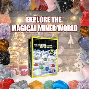 24DayCrystalSurpriseBoxMineralBlindBoxColorfulGemstoneToysCollectibleTreasureHuntGiftSetChristmasCountdownAdventFunInteractiveKidsAdultsSurpriseUnboxingExperience Powered Tulip Night