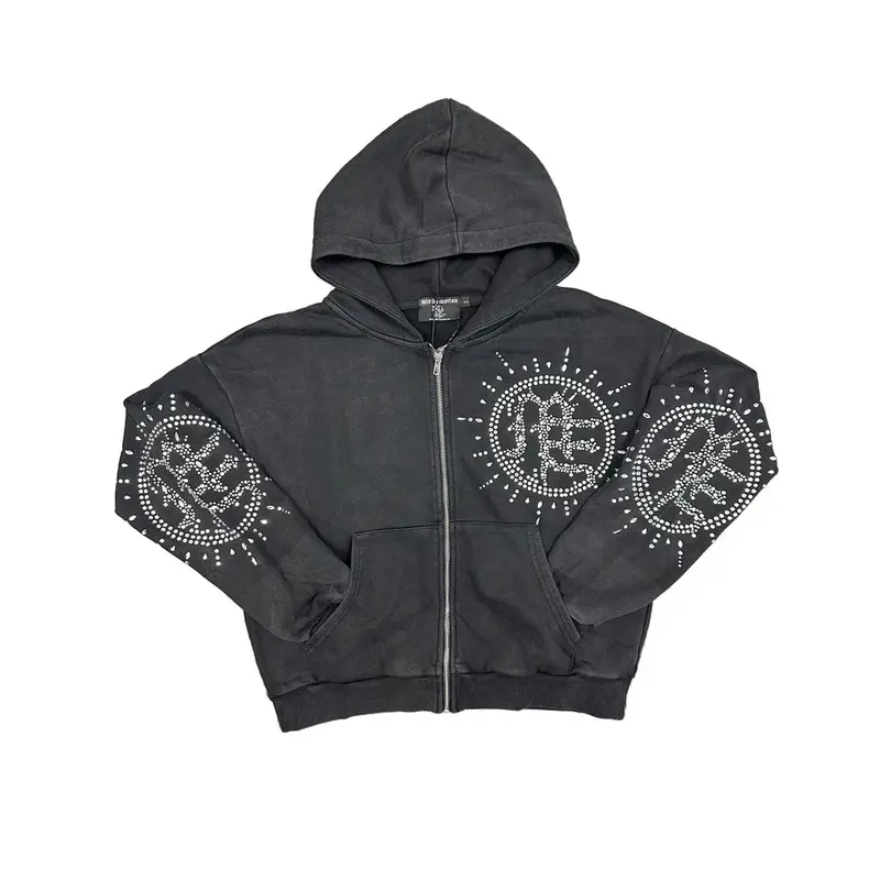 トップス 14th addiction coating hoodie size2 00s 14th Addiction Hoodie Shoulder 39cm Bust 45cm Sleeve 67cm