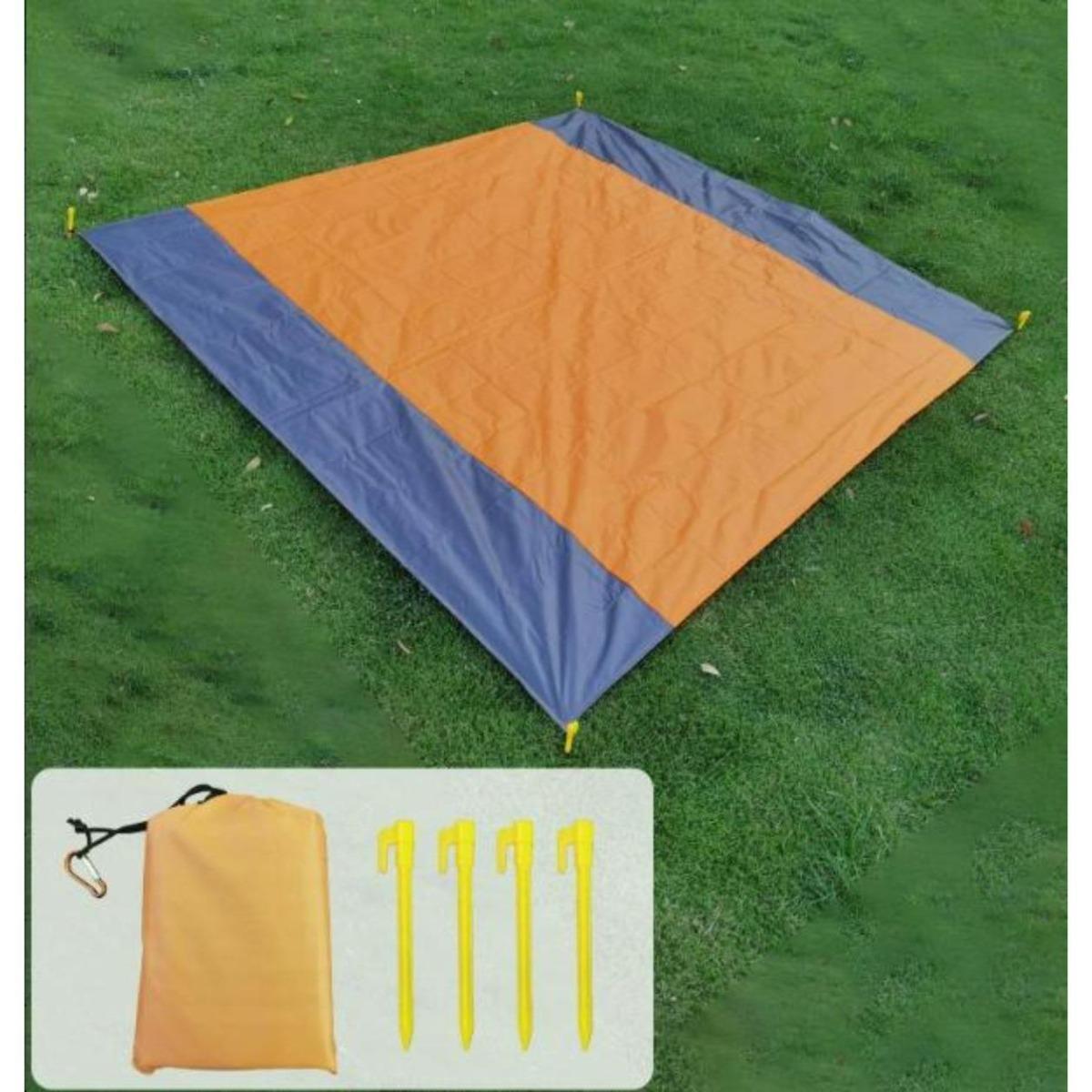 Waterproof Picnic Blanket Outdoor Camping Mat Foldable Beach Mat Pocket Size Portable Travel Ground Sheet for Lawn Park Hiking