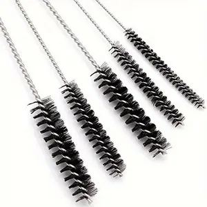 15pcs/Set Carburetor Cleaning Brush Set Carburetor Carbon Dirt Jet Cleaner Tool Kit 10 Cleaning Needles With 5 Brushes