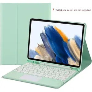 Detachable Keyboard Cover for iPad 7th/8th/9th Gen 10.2inch, Air 3 10.5 inch, Multicolor Retro Round Keyboard, Tablet & Computer Accessories, Wireless Tablet Keyboard