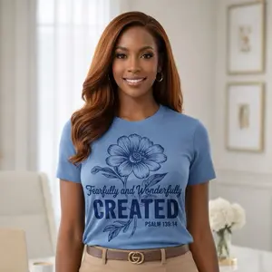 Created fearfully and Wonderfully Made Screen Print Transfer only(Ready to Press)