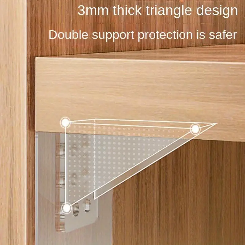 4/6pcs Shelf Support Pegs, Self Adhesive Clips, Strong Partition Pin For Cabinet Book Shelves Closet Brackets Clapboard Layer, Closet Cabinet Helper