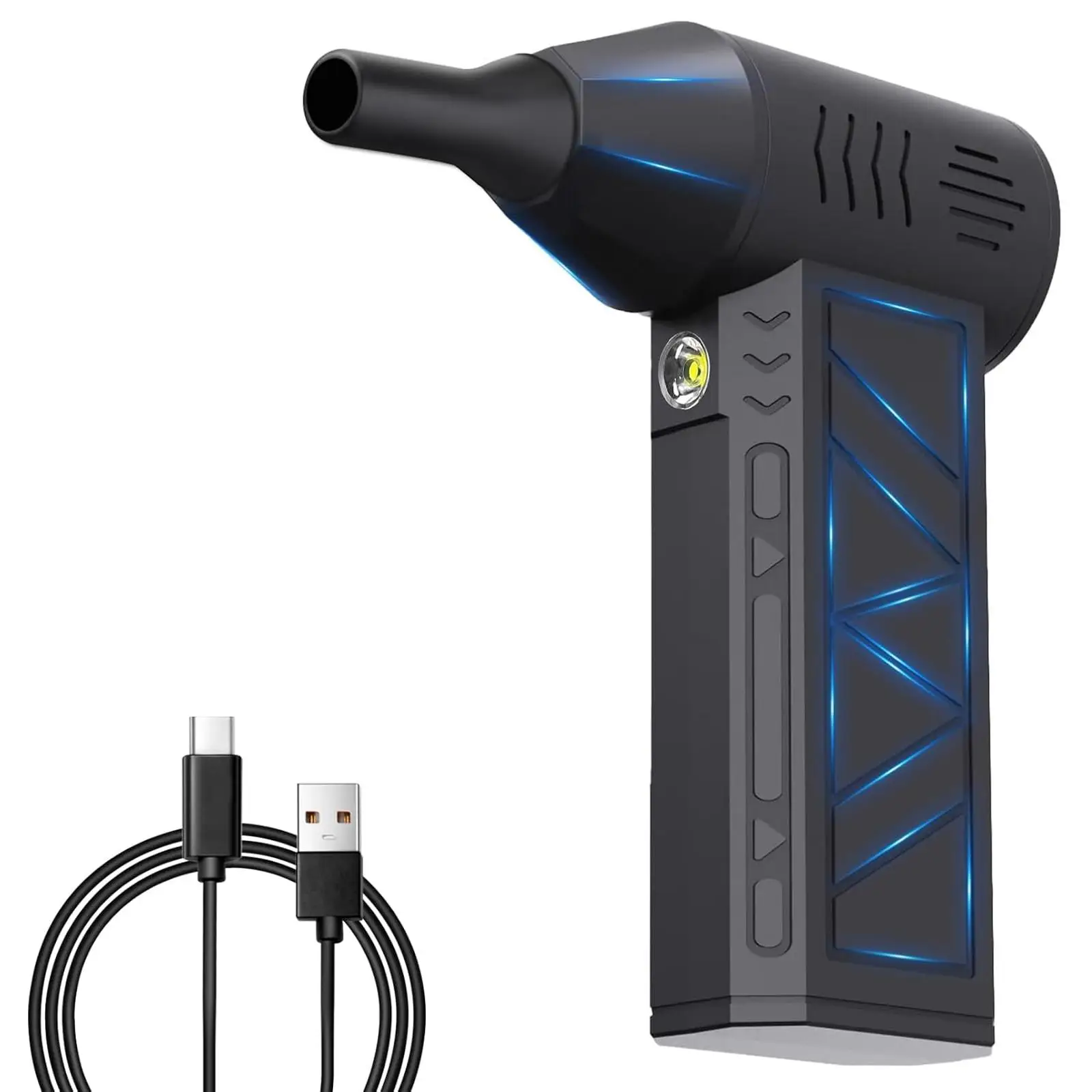 130000RPM Electric Air Duster, Rechargeable Cordless Car Blower, Multifunctional Jet Fan, Dust Blower for Car & Home, Portable, Power Tool, Pressure