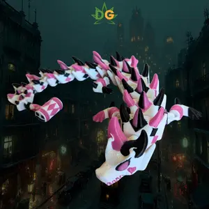 DG Articulated "Quinn" Jester Dragon Flexi Villain Figure, 15 in Modern Design - Home Decor Statue for Creative Play & Display