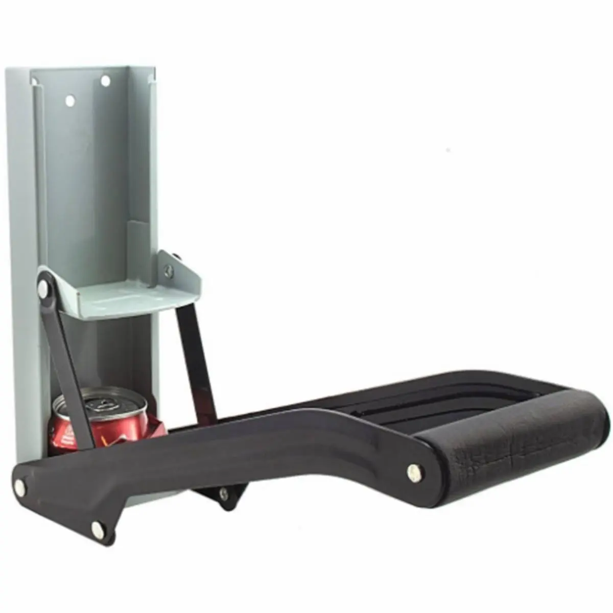 212 MAIN 16oz Wall-Mounted Aluminum Can Crusher - Kitchen Utensil with Aluminum Construction, Foam Rubber Grip Handle, Built-In Bottle Opener for Can Recycling