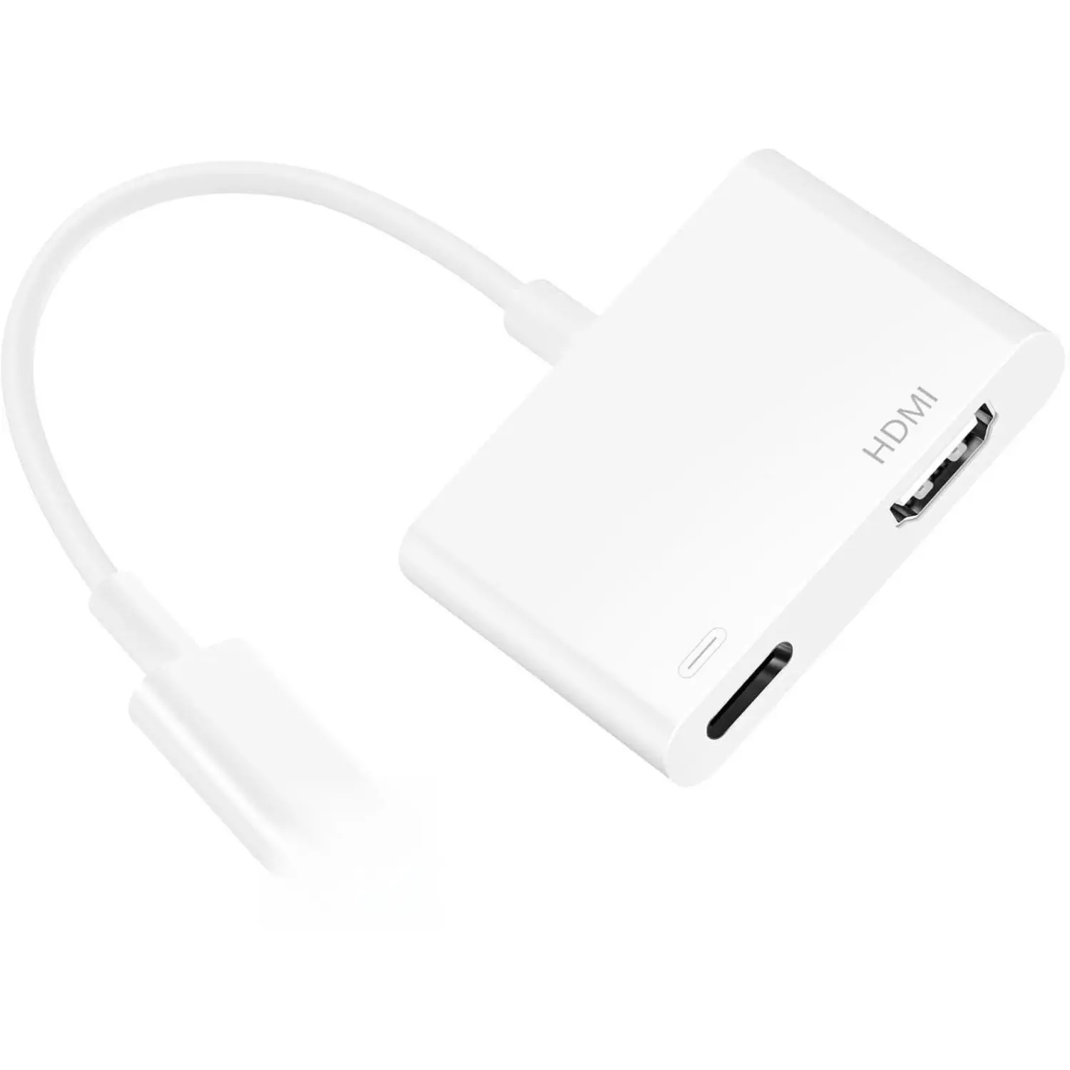 Lightning to HDMI Adapter for iPhone, [Apple MFi Certified] 1080P Video & Audio Sync Screen Converter Digital AV Adapter with Charging Port for iPhone 14 13 12 11 X 8 7 iPad on HDTV/Projector/Monitor