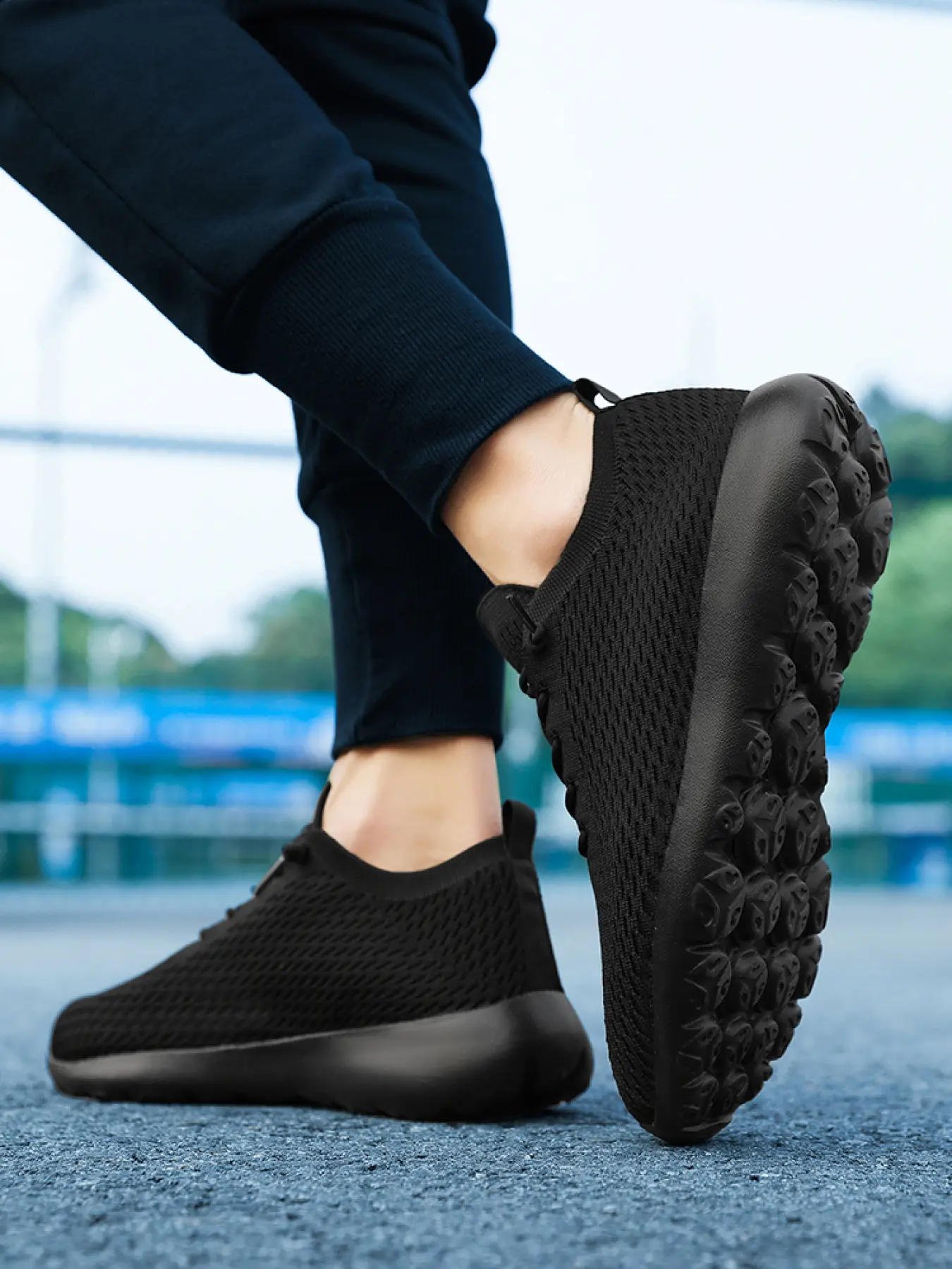 Unisex Solid Color Casual Walking Shoes, Skin-friendly Lining, Thick Sole Heightened Soft Elastic EVA Sole, Street Trend Fashion Shoes
