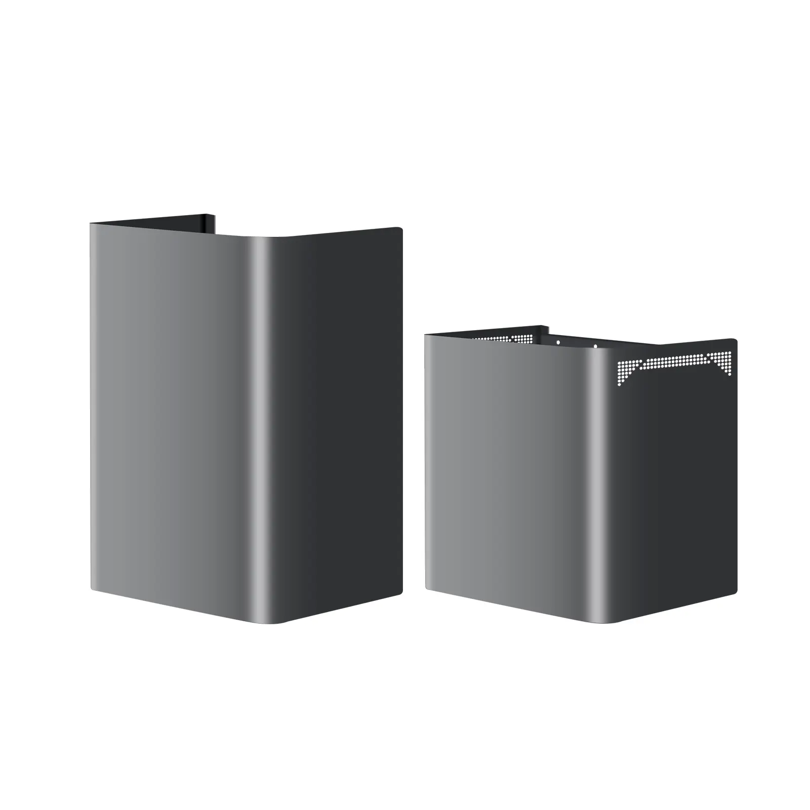 Arspura 19 In Modern Metal Wall Mount Kitchen Range Hood Extension, Retractable Adjustable Chimney Duct Cover with Mount Bracket for Ceiling Appliances, Easy Install for DIY Users Home Accessory
