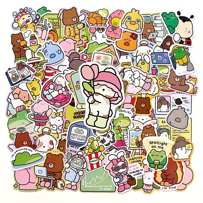 Coco Wyo Cozy Friends - Vinyl Sticker Pack (100pcs) Coco Wyo Cozy Friends - Vinyl Sticker Pack (100pcs)