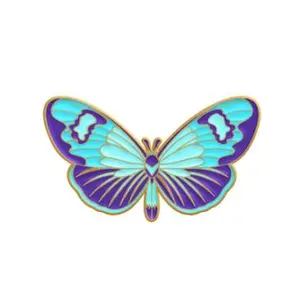 Purple and Turquoise Butterfly