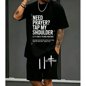 Need Prayer Hoodie - Tap My Shoulder Let’s Pray Christian Faith tshirt short set, Bible Verse Matthew 18:20, Religious Inspirational Fall Winter Outfit Womenswear