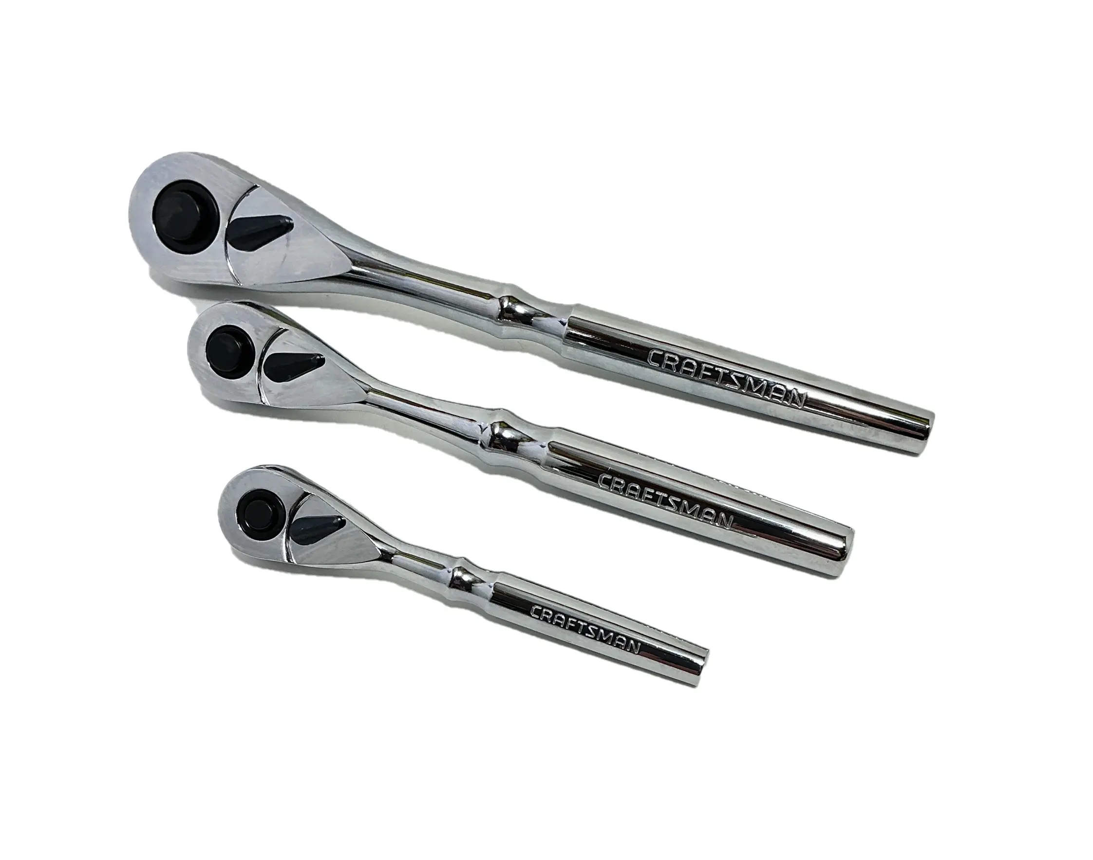 Craftsman 3 PC Solid Handle Quick Release Teardrop Ratchet Set 99962-99964-99967