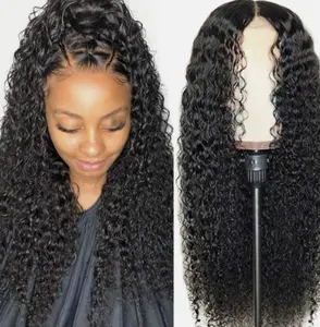 AA Hair Front Wig Womens Brazilian Human Long Curly Lace Wavy Hair Wigs Premium Blend Realistic Partial Lace Comfort Fit Cap Beginner-Friendly Versatile Styling