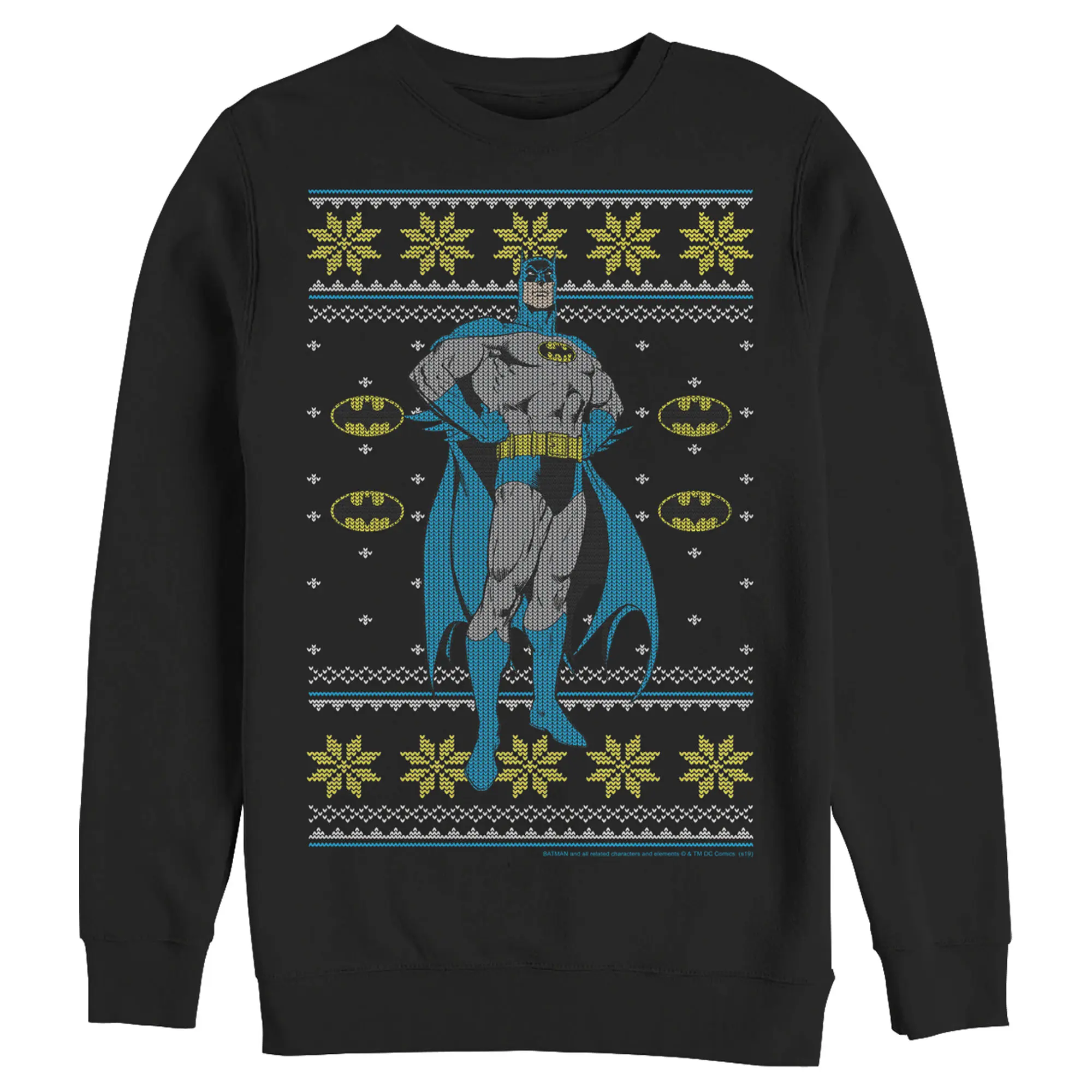 Men's Batman Ugly Christmas Dark Knight Pose Sweatshirt