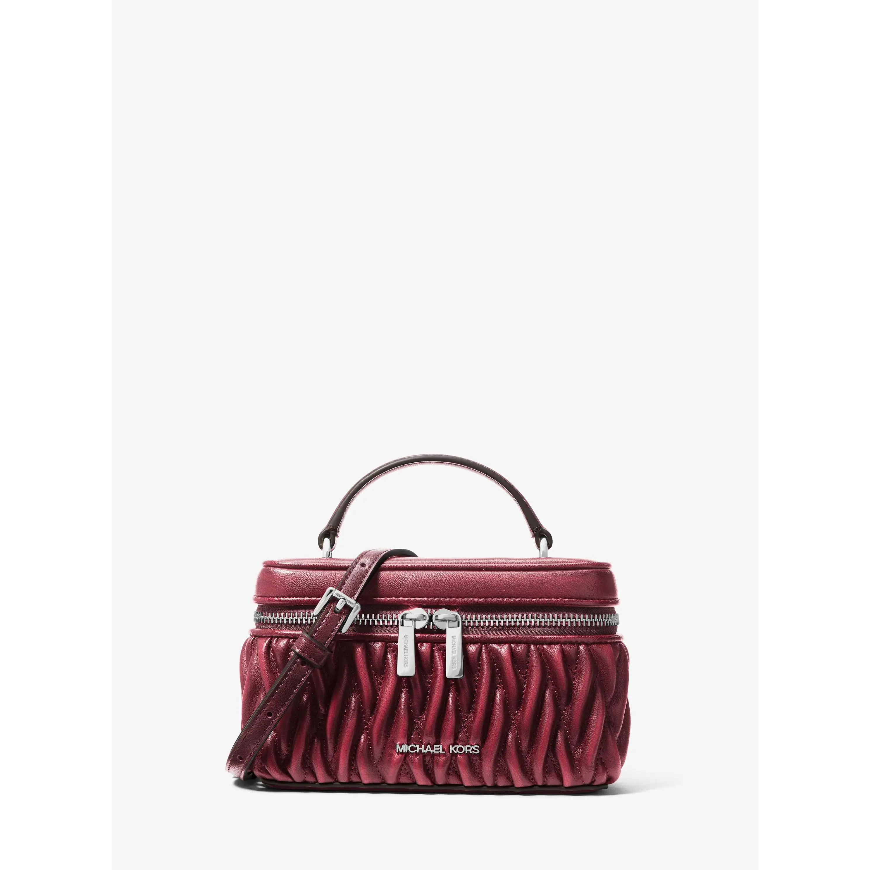 Vivi Small Matelassé Burnished Vanity Crossbody Bag