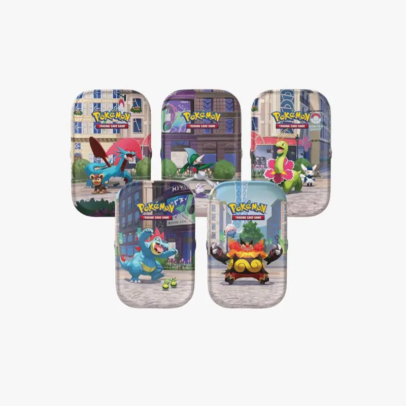 Pokémon Official TCG Lumiose City Mini Tin - Kalos City Collection, Sealed Box, Near Mint, 2-Player Game, 1 Mini Tin ($25) with Random 2-Pack Collectible Cards pokemon et mega