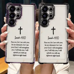 This Phone Case Is Designed for Samsung for galaxy S24, S23, S22, And S25 Ultra Plus FE, Featuring a Luxurious Metal-Like Finish. It Is Suitable for Both Men And Women And Includes a Transparent Electroplated Design with Four-Corner Air Cushions for