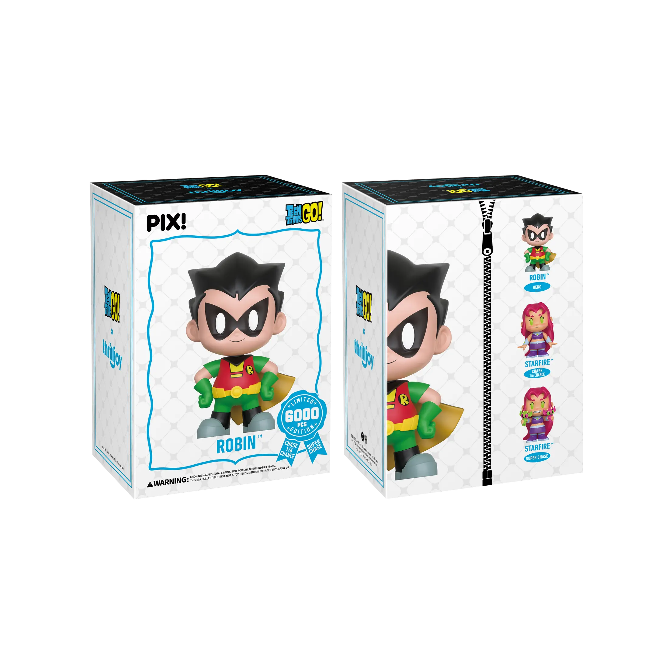 Thrilljoy PIX! Teen Titans Go Robin LE 6000 Collectible Blind Box Vinyl Figure Action Figurine