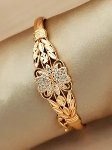 Vintage Fashion Shiny Synthetic Zircon Open Butterfly Bangle Bracelet for Women, Daily Wear, Birthday Party, Social Events, Ramadan Jewelry Gift, Boho Style Bangles