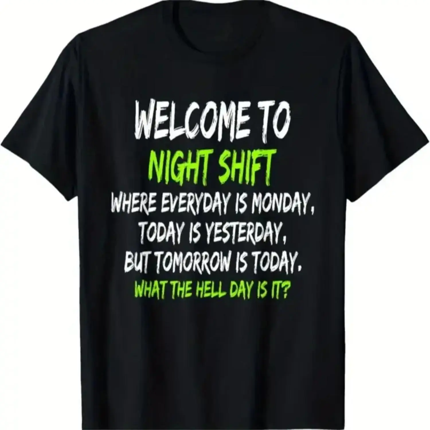 Midnight Worker Unisex Cotton Blend Tee Featuring Night Shift Style and Humorous Design