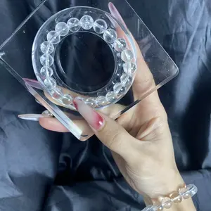 Clear Quartz Bracelet for Adults Transparent Material Ideal for Various Applications